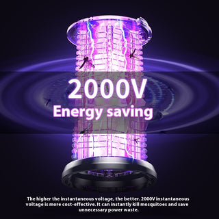 2in1 Mosquito Killer Lamp Electric Fly Catcher USB Rechargeable Electric Mosquito Swatter Electric Fly Trap With Night Light S0S Emergency Light Mosquito Killer Terrace Camping