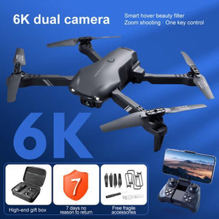 4DRC V13 Remote Control Drone 6K High-definition Dual Camera WiFi FPV Foldable Quadcopter Camera Drone, 2 Batteries
