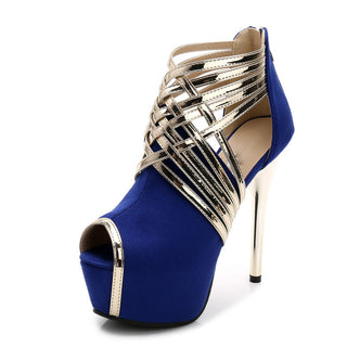 Summer Waterproof Platform Women Sandals Fish Mouth Stiletto Heel