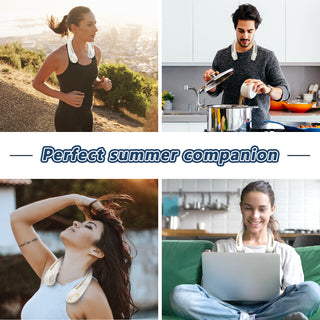 Cooling Neck Fan Portable Fan Cold Air - Fathers Day Gifts For Dad, Hands-Free Wearable Ultra Quiet, Handheld USB Rechargeable For Travel, Gym, Office Perfect Gift 3 Speeds