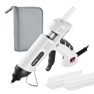 VEVOR Hot Glue Gun,  Dual Power, Mini Hot Glue Gun With 20 Premium Glue Sticks And Oxford Cloth Bag, Fast Preheating & High Temp Melt Glue Gun For Crafts, Arts, DIY, Quick Home Repairs, White