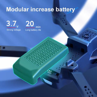 4DRC V13 Remote Control Drone 6K High-definition Dual Camera WiFi FPV Foldable Quadcopter Camera Drone, 2 Batteries