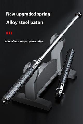 Automatic Spring Expandable Baton Stretchable Baton Self-defense Stick Self-defense Weapon Legal Car Swing Stick Solid Self-defense Sansetsukon
