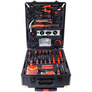 969 Piece Men's Home Repair Tool Set, Tool Box Organizer With 4 Drawers, Universal Household Tool Set With Rolling Tool Box