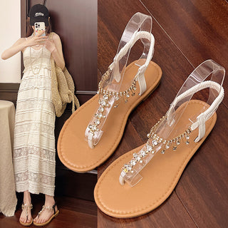 Women's Sandals New Big Rhinestone Fashion