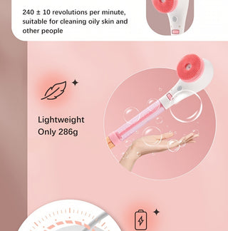 Automatic Massage Bath Brush Long Handle Waterproof Multi-functional Mud Bath Brush