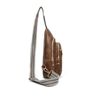 Sling Bag Crossbody Bags For Women, Fanny Packs For Women Chest Bag For Work Shopping Pack Crossbody Purse , Brown, Small, Sling Bag