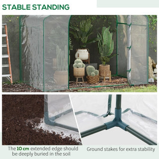 Portable Walk-in Steel Frame Garden Greenhouse