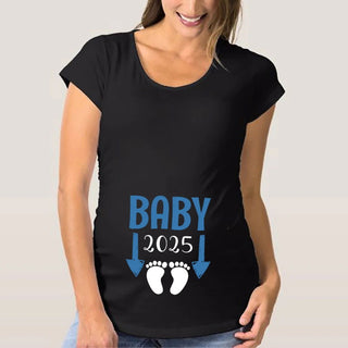 Baby Loading 2025 Printed Maternity T Shirt Pregnant Clothes Summer T-shirt Pregnancy Announcement Shirts New Mom T Shirts Tops - Thomas Family Essentials LLC