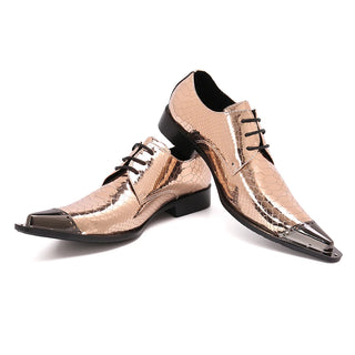 Classic Sparkling Wedding Party Men Brogue Shoes Pointed Toe Formal Lace Up Banquet Shoes Men Plus Size Business Oxfords Shoes