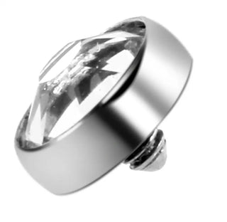 16G Micro Dermal Piercing Titanium Dermal Anchor Piercings Crystal Dermal Anchor Top Skin Diver Surface Piercing Jewelry