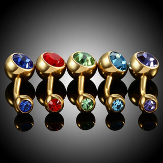 ASTM F136 Titanium Navel Piercing 14G Belly Button Rings Colored Piercing Ombligo Nombril Navel Earring Body Jewelry