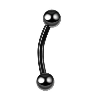 Implant Titanium Curved Barbells Eyebrow Rings Banana Piercing Curved Bar Rook Ear Cartilage Helix Tragus Body Piercing Jewelry