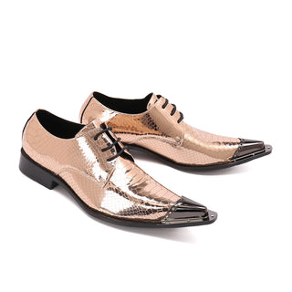 Classic Sparkling Wedding Party Men Brogue Shoes Pointed Toe Formal Lace Up Banquet Shoes Men Plus Size Business Oxfords Shoes