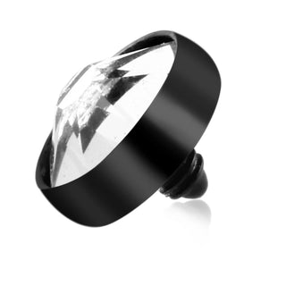 16G Micro Dermal Piercing Titanium Dermal Anchor Piercings Crystal Dermal Anchor Top Skin Diver Surface Piercing Jewelry