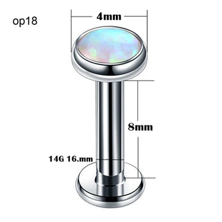 Titanium Labret Piercing Kits Lip Mouth Stud Earring Tragus Cartilage Helix Piercings Ear Sexy Lobe Jewelry for Women Men