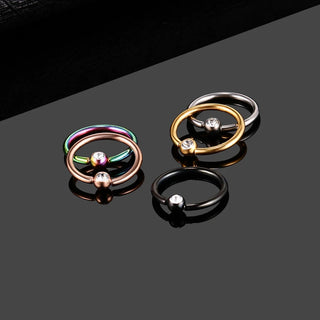 Titanium Nose Piercings 16G Septum Piercing Nose Ring Daith Piercings Conch CBR Rook Piercings Labret Lip Rings Body Jewelry