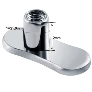 G23 Titanium Dermal Anchor Skin Diver Base Surface Barbell Piercings Micro Dermal Anchor Tops Mamilo Pircings Body Jewelry