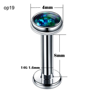 Titanium Labret Piercing Kits Lip Mouth Stud Earring Tragus Cartilage Helix Piercings Ear Sexy Lobe Jewelry for Women Men