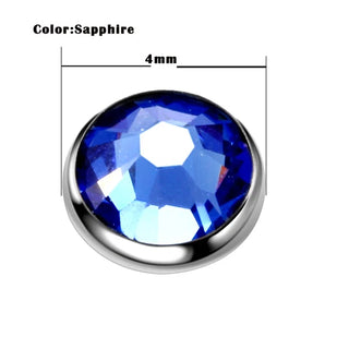 Titanium Dermal Piercings Micro Dermal Anchor Threading Dermal Top Skin Diver Crystal Piercings Hide in Surface Body Jewelry