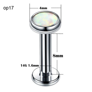 Titanium Labret Piercing Kits Lip Mouth Stud Earring Tragus Cartilage Helix Piercings Ear Sexy Lobe Jewelry for Women Men