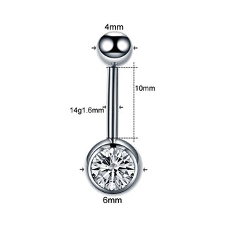 Titanium Navel Piercings Belly Button Rings 14G Curved Barbell Pircing Ombligo Nombril Navel Earrings Sexy Body Jewelry