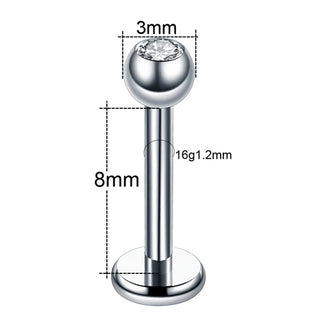 Titanium Labret Piercing Kits Lip Mouth Stud Earring Tragus Cartilage Helix Piercings Ear Sexy Lobe Jewelry for Women Men