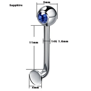 G23 Titanium Christina Vertical Hood Piercings Lip Rings VCH Intimate Piercing Surface Body Jewelry Piercings for Men Women