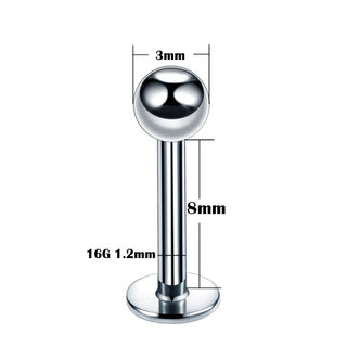 Titanium Labret Piercing Kits Lip Mouth Stud Earring Tragus Cartilage Helix Piercings Ear Sexy Lobe Jewelry for Women Men