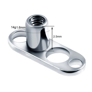 G23 Titanium Dermal Anchor Skin Diver Base Surface Barbell Piercings Micro Dermal Anchor Tops Mamilo Pircings Body Jewelry