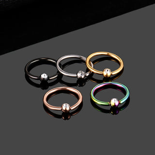 Titanium Nose Piercings 16G Septum Piercing Nose Ring Daith Piercings Conch CBR Rook Piercings Labret Lip Rings Body Jewelry