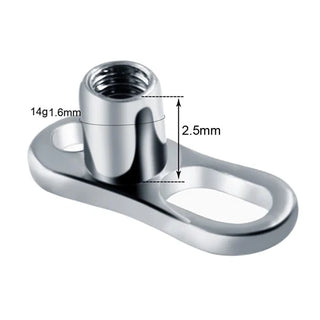 G23 Titanium Dermal Anchor Skin Diver Base Surface Barbell Piercings Micro Dermal Anchor Tops Mamilo Pircings Body Jewelry