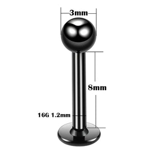 Titanium Labret Piercing Kits Lip Mouth Stud Earring Tragus Cartilage Helix Piercings Ear Sexy Lobe Jewelry for Women Men