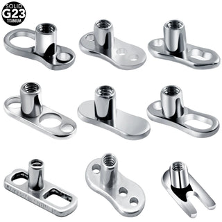 G23 Titanium Dermal Anchor Skin Diver Base Surface Barbell Piercings Micro Dermal Anchor Tops Mamilo Pircings Body Jewelry