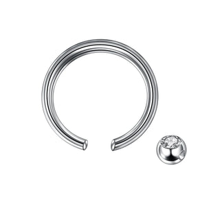Titanium Nose Piercings 16G Septum Piercing Nose Ring Daith Piercings Conch CBR Rook Piercings Labret Lip Rings Body Jewelry