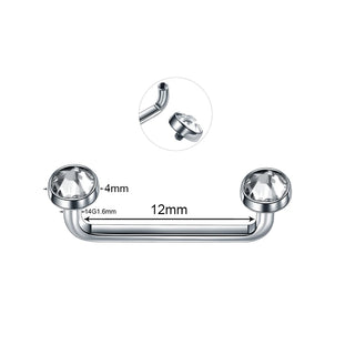 G23 Titanium Micro Dermal Piercing Crystal Dermal Anchor Piercing Top Internal &External Skin Diver Surface Piercing Jewelry