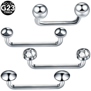 G23 Titanium Micro Dermal Piercing Crystal Dermal Anchor Piercing Top Internal &External Skin Diver Surface Piercing Jewelry