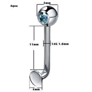 G23 Titanium Christina Vertical Hood Piercings Lip Rings VCH Intimate Piercing Surface Body Jewelry Piercings for Men Women