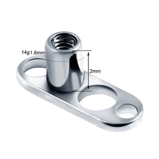 G23 Titanium Dermal Anchor Skin Diver Base Surface Barbell Piercings Micro Dermal Anchor Tops Mamilo Pircings Body Jewelry