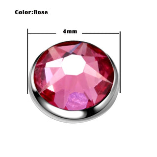 Titanium Dermal Piercings Micro Dermal Anchor Threading Dermal Top Skin Diver Crystal Piercings Hide in Surface Body Jewelry