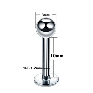Titanium Labret Piercing Kits Lip Mouth Stud Earring Tragus Cartilage Helix Piercings Ear Sexy Lobe Jewelry for Women Men