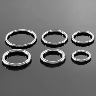 1PC Titanium Septum Piercing 10/12/14/16/18/20G Segment Ring Clicker Helix Conch Daith Nose Hoop Earring TITANIUM PIERC JEWELRI