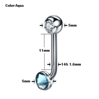 G23 Titanium Christina Vertical Hood Piercings Lip Rings VCH Intimate Piercing Surface Body Jewelry Piercings for Men Women