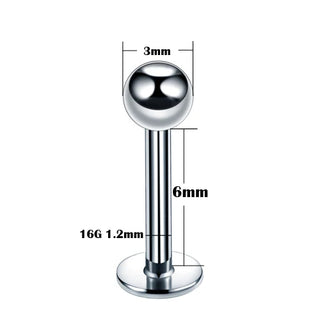 Titanium Labret Piercing Kits Lip Mouth Stud Earring Tragus Cartilage Helix Piercings Ear Sexy Lobe Jewelry for Women Men