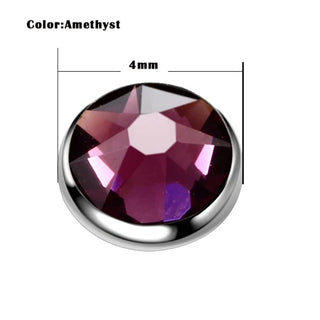 Titanium Dermal Piercings Micro Dermal Anchor Threading Dermal Top Skin Diver Crystal Piercings Hide in Surface Body Jewelry