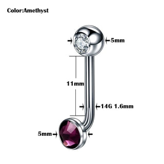G23 Titanium Christina Vertical Hood Piercings Lip Rings VCH Intimate Piercing Surface Body Jewelry Piercings for Men Women