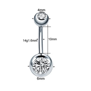 Titanium Navel Piercings Belly Button Rings 14G Curved Barbell Pircing Ombligo Nombril Navel Earrings Sexy Body Jewelry