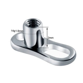 G23 Titanium Dermal Anchor Skin Diver Base Surface Barbell Piercings Micro Dermal Anchor Tops Mamilo Pircings Body Jewelry