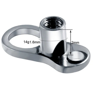 G23 Titanium Dermal Anchor Skin Diver Base Surface Barbell Piercings Micro Dermal Anchor Tops Mamilo Pircings Body Jewelry