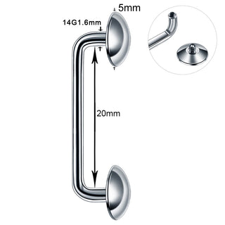 G23 Titanium Micro Dermal Piercing Crystal Dermal Anchor Piercing Top Internal &External Skin Diver Surface Piercing Jewelry